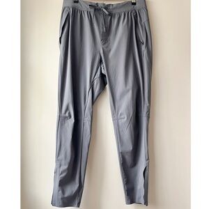Ten Thousand Interval Pants Joggers Mens L Gray Zip Ankles And Pockets Stretch